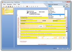 Mit FormPrinter Business lässt sich der Inhalt des Formulars auch aus einer Excel-Tabelle beziehen.